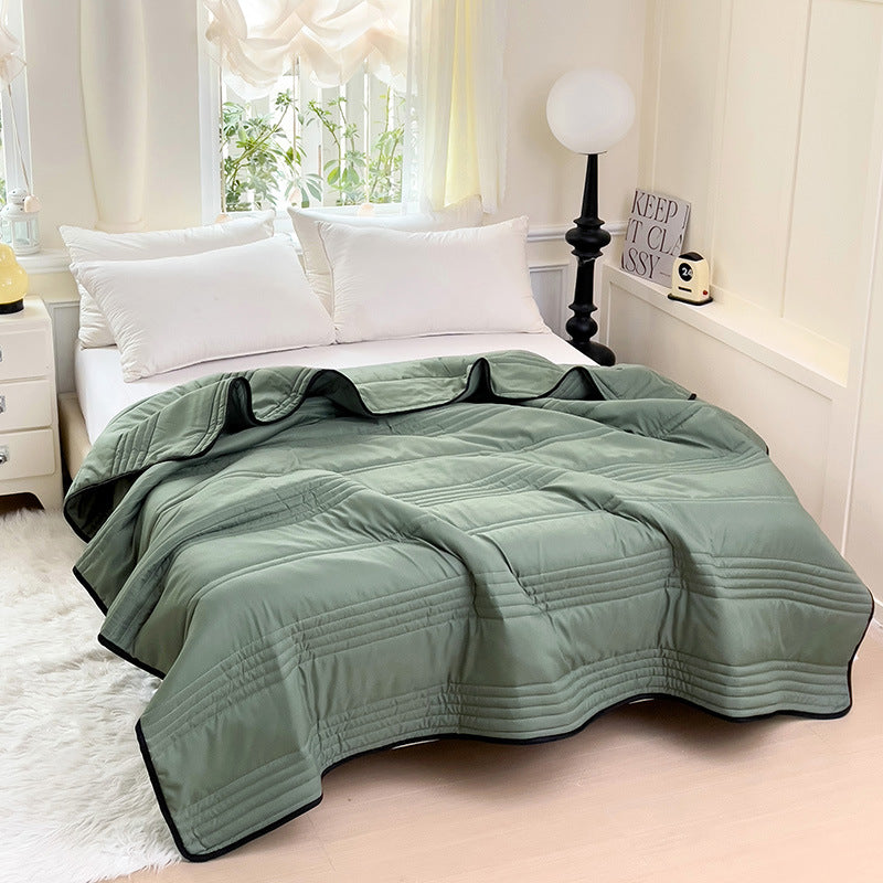 Cooling Blankets Pure Color Summer Quilt Plain Summer Cool Quilt Compressible Air-Conditioning Quilt Quilt Blanket