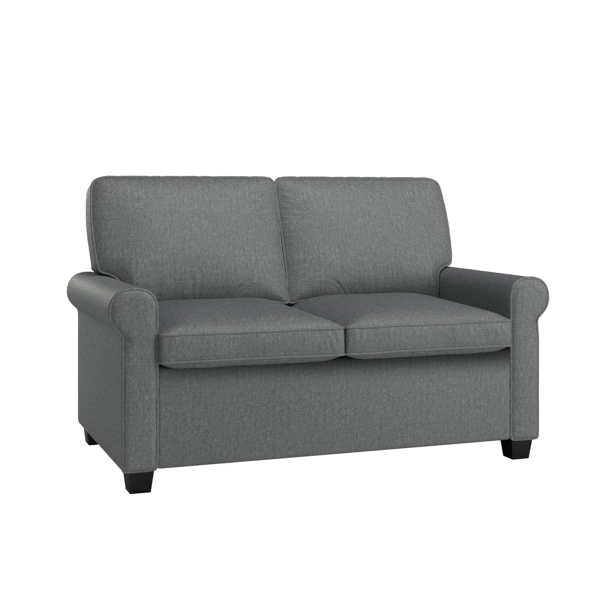 Tatum Twin Sleeper 56.25" Loveseat, Dark Gray