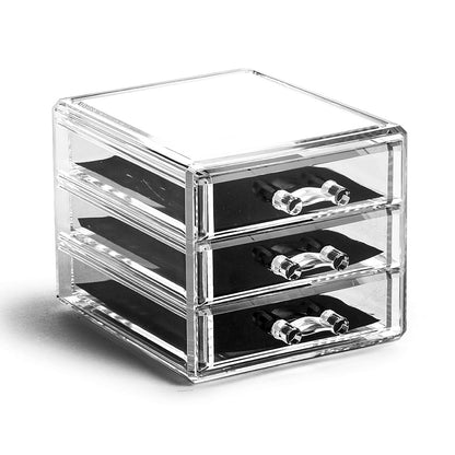 the MANHATTAN SERIES Acrylic Makeup Drawer Organizer- 5 Drawers | Clear Beauty Organizers and Storage| Cosmetic & Makeup Drawer| Home Organization| Jewelry & Vanity Accessories Drawers