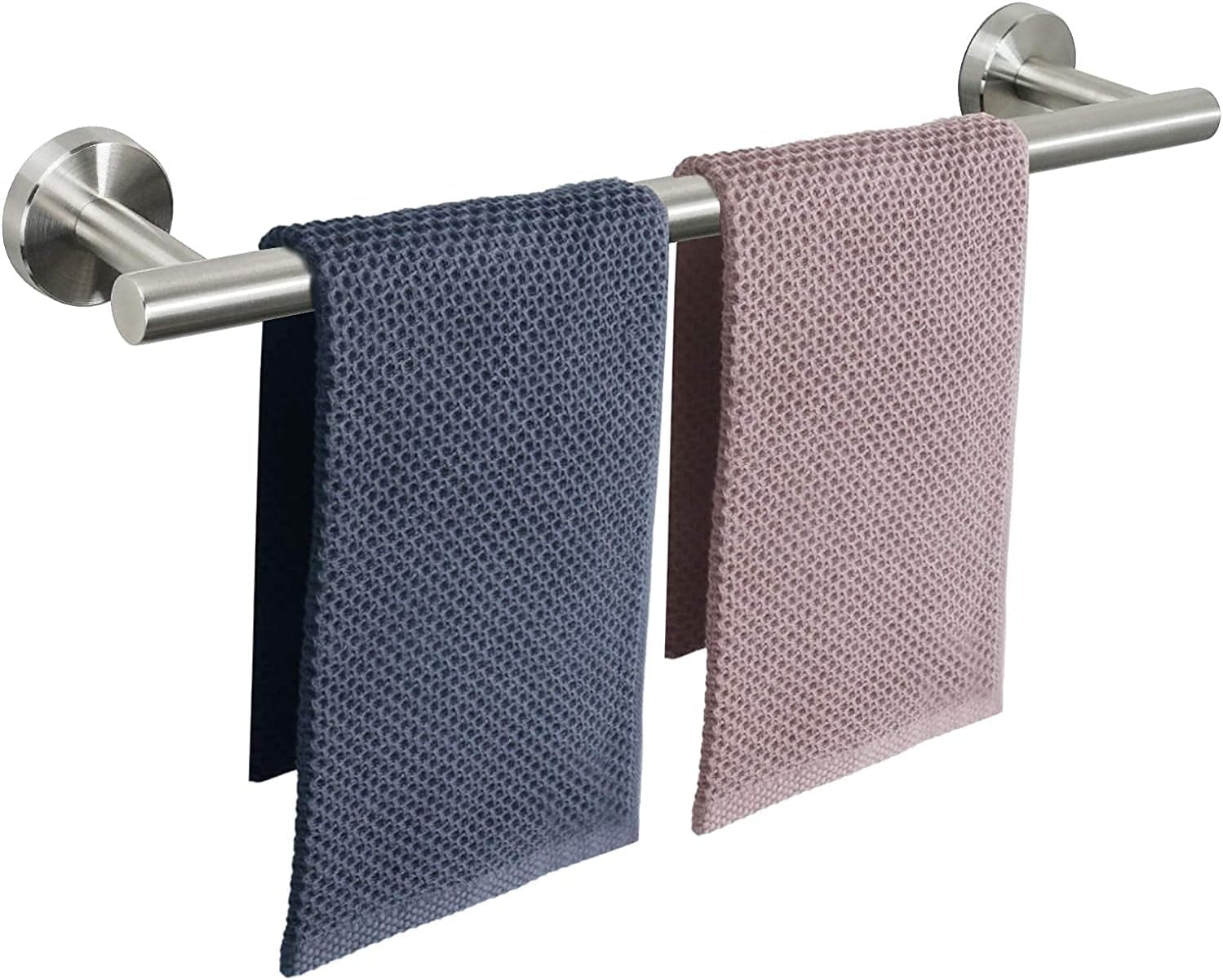 Bath Towel Bar, Thicken Stainless Steel Shower Towel Rack Holder Wall Mounted for Bathroom, 9-Lnch Overall Length-7-Lnch Usable Hanging Space (1 Pack, Chrome Finish)