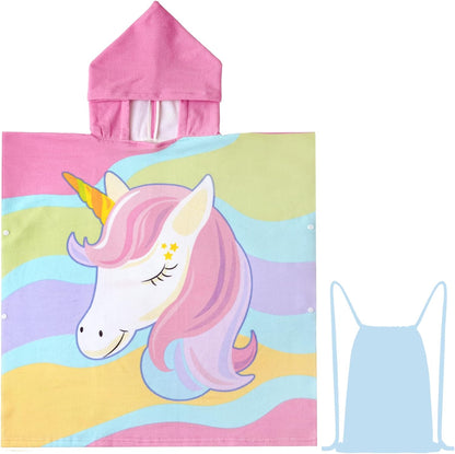 Dinosaur Bath Towel for Toddler Boys, Pool Hooded Towel for Kids, Hooded Bath Beach Towel Poncho for Bath/Pool/Beach Swim Cover