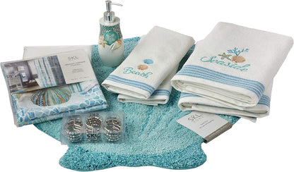 by Saturday Knight Ltd. South Seas Full Bath Splash Box plus Set (9 Pieces), Décor, Assorted