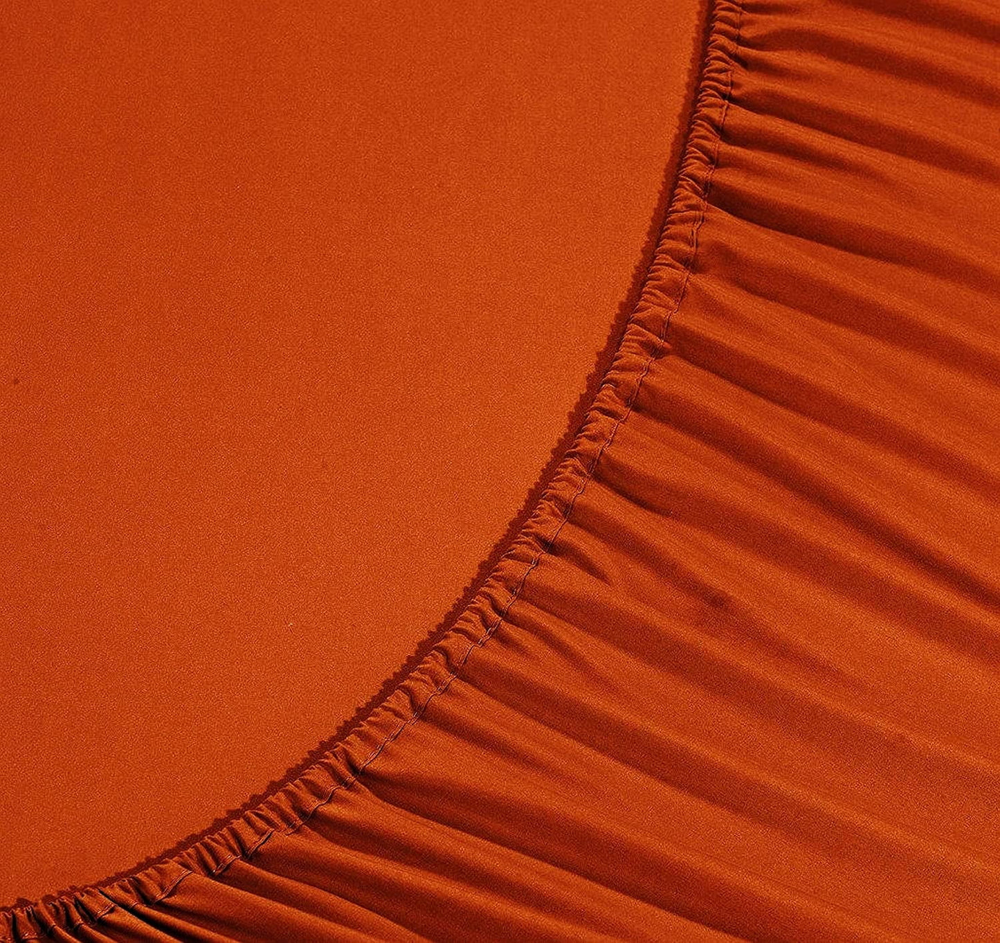 Bed Sheet Set Soft 1500 Series Sheet Set, California King, Rust