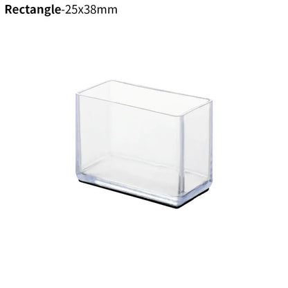 4PCS Silicone Rectangular Feet Cover Furniture Floor Protector Pad anti Slip Chair Leg Caps Wood Sofa Table Child Bed Stopper
