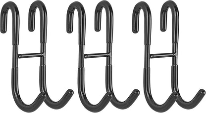Shower Door Hooks (3-Pack), Towel Hooks for Bathroom Frameless Glass Door, Shower Squeegee Hooks, Gold