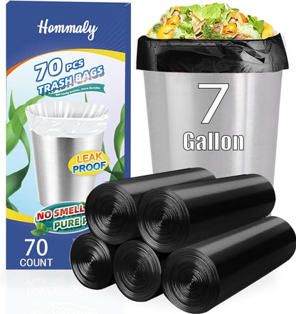 4 Gallon Small Garbage Bags 250 Counts,Trash Bag Bin Liners, 12-15 Liters Bin Bags Wastebasket Bags for Home Office Kitchen Trash Can,Bathroom,Bedroom 5 Color