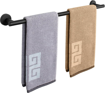 Bath Towel Bar, Thicken Stainless Steel Shower Towel Rack Holder Wall Mounted for Bathroom, 9-Lnch Overall Length-7-Lnch Usable Hanging Space (1 Pack, Chrome Finish)