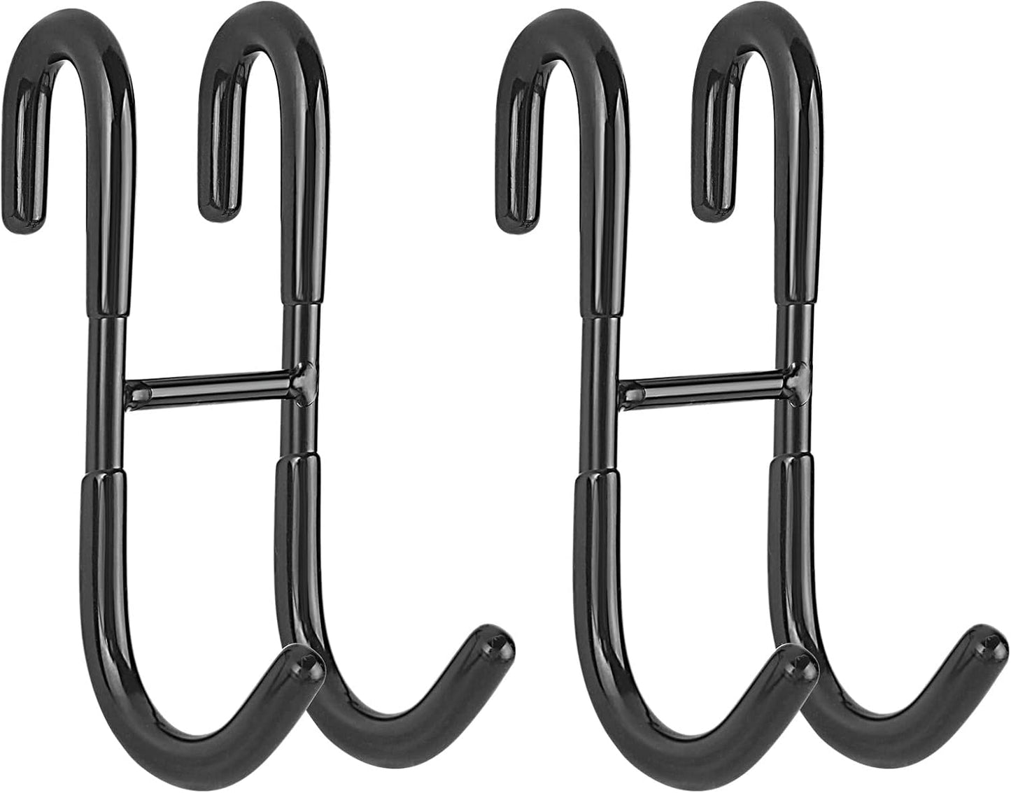 Shower Door Hooks (3-Pack), Towel Hooks for Bathroom Frameless Glass Door, Shower Squeegee Hooks, Gold