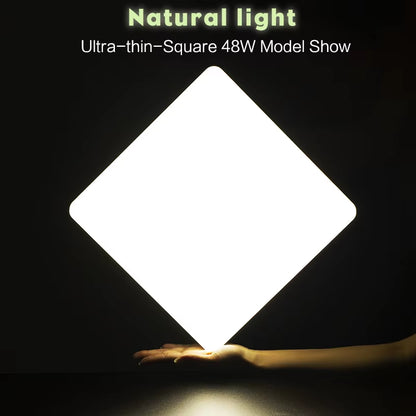 Square Led Ceiling Lamp Bedroom Lighting Neutral White Cold White Warm White 48W 36W 24W 18W Led Ceiling Light Room