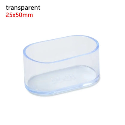 4PCS Silicone Rectangular Feet Cover Furniture Floor Protector Pad anti Slip Chair Leg Caps Wood Sofa Table Child Bed Stopper