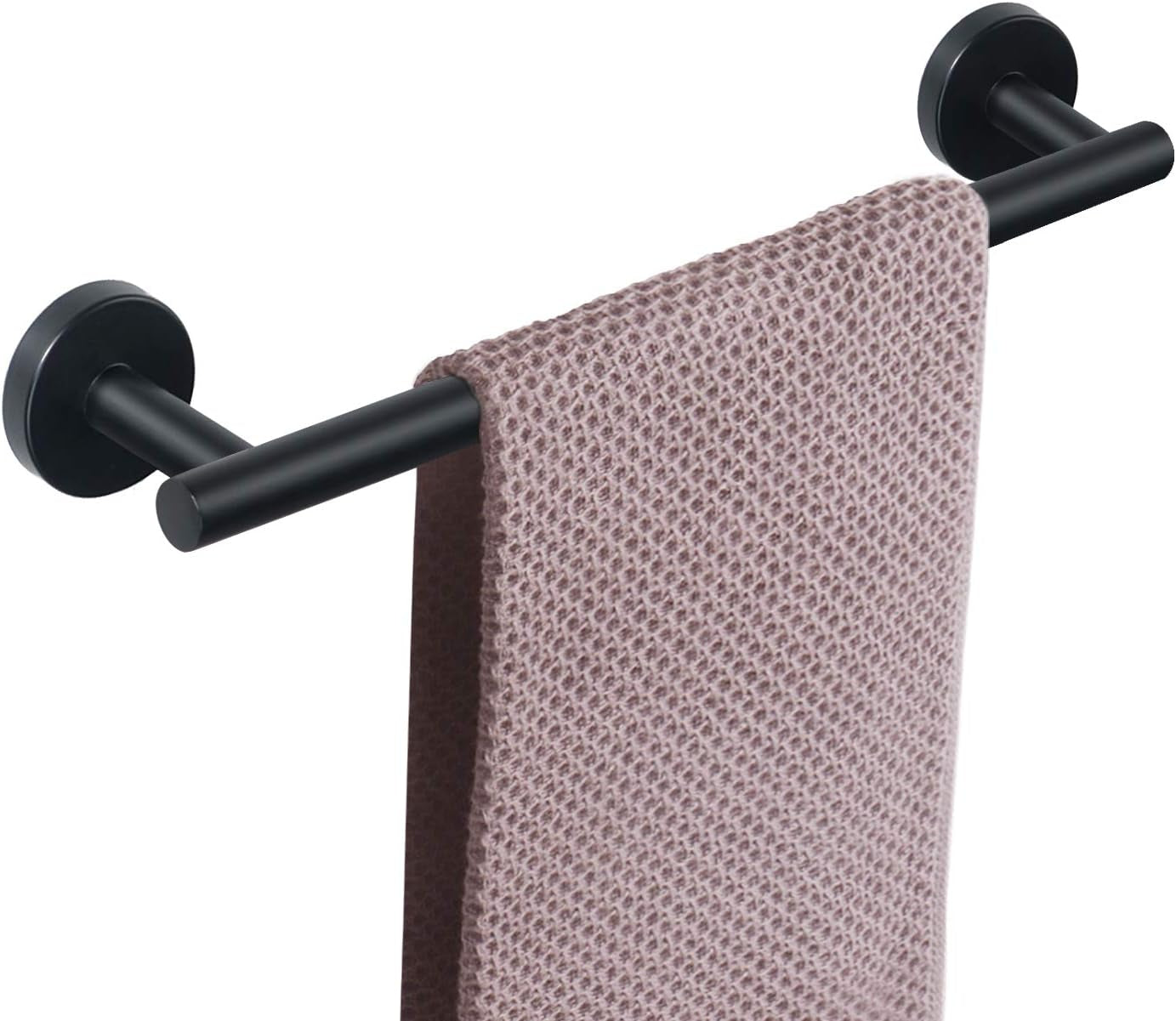 Bath Towel Bar, Thicken Stainless Steel Shower Towel Rack Holder Wall Mounted for Bathroom, 9-Lnch Overall Length-7-Lnch Usable Hanging Space (1 Pack, Chrome Finish)