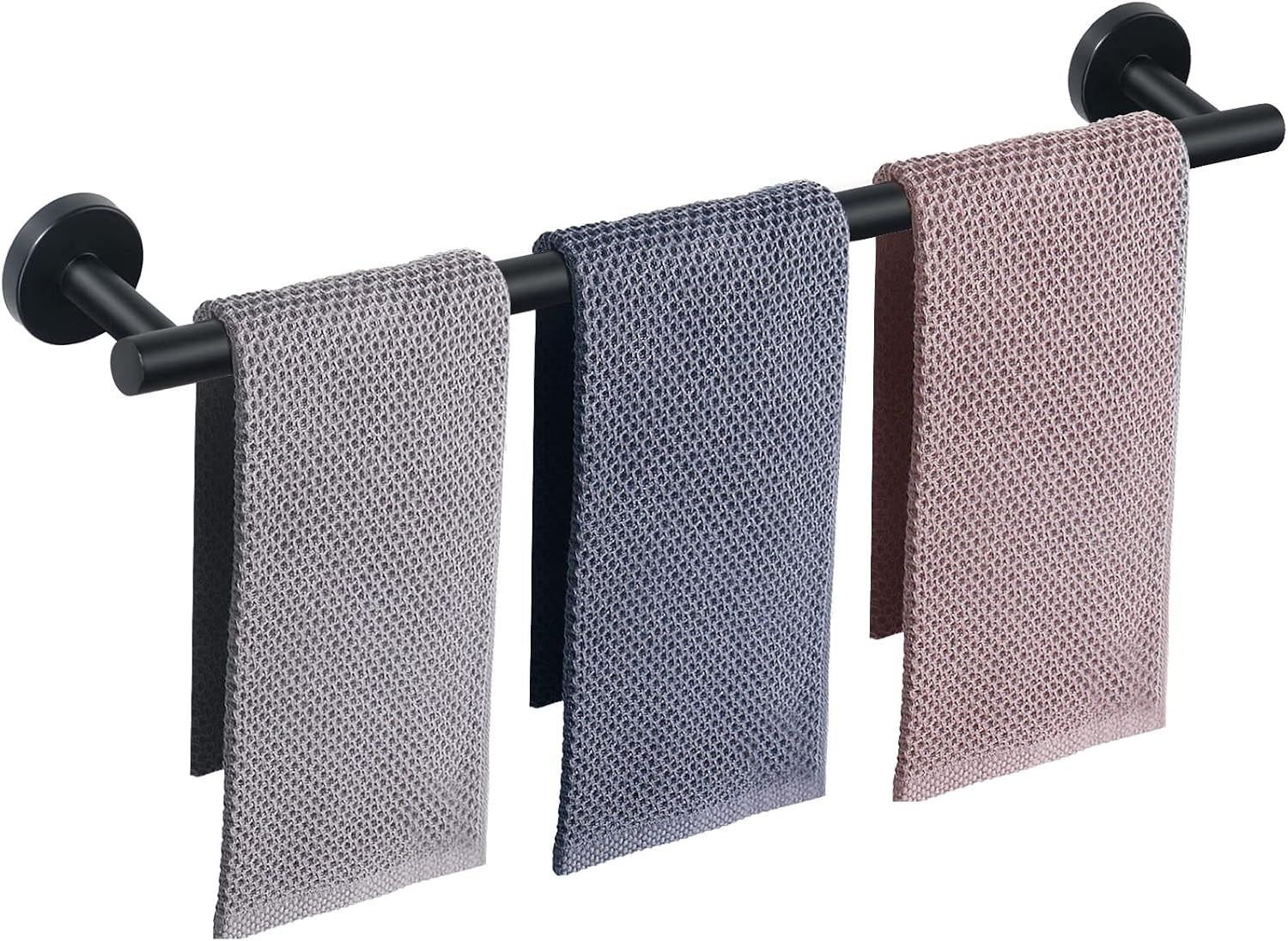 Bath Towel Bar, Thicken Stainless Steel Shower Towel Rack Holder Wall Mounted for Bathroom, 9-Lnch Overall Length-7-Lnch Usable Hanging Space (1 Pack, Chrome Finish)