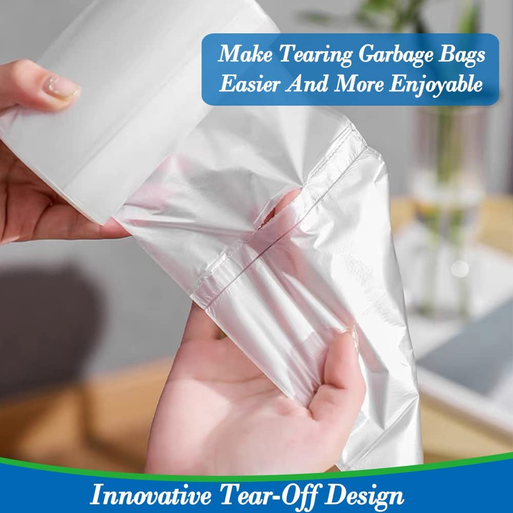 4 Gallon Small Garbage Bags 250 Counts,Trash Bag Bin Liners, 12-15 Liters Bin Bags Wastebasket Bags for Home Office Kitchen Trash Can,Bathroom,Bedroom 5 Color