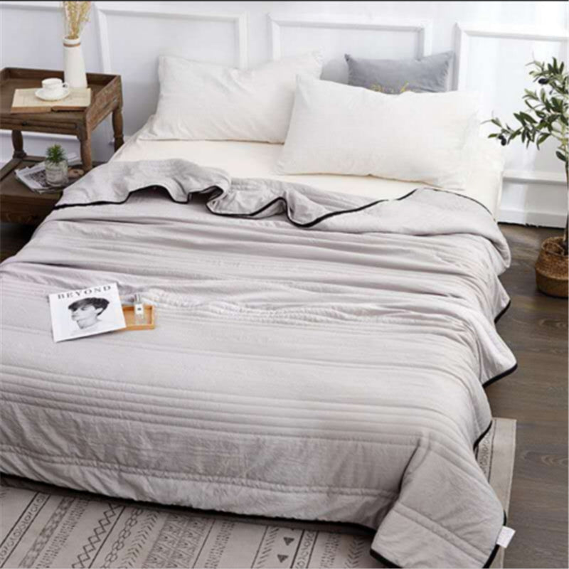 Cooling Blankets Pure Color Summer Quilt Plain Summer Cool Quilt Compressible Air-Conditioning Quilt Quilt Blanket