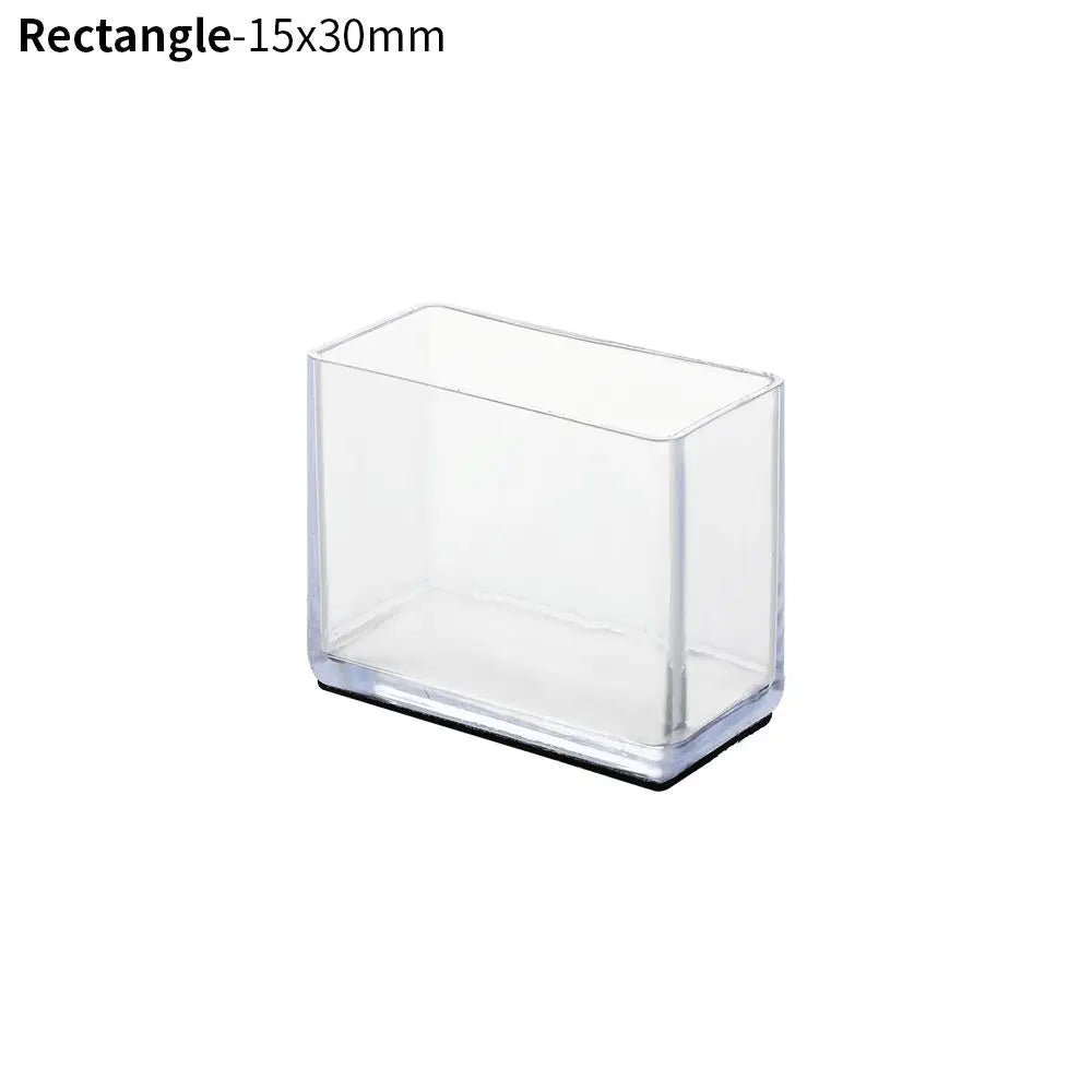 4PCS Silicone Rectangular Feet Cover Furniture Floor Protector Pad anti Slip Chair Leg Caps Wood Sofa Table Child Bed Stopper