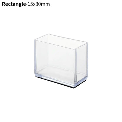 4PCS Silicone Rectangular Feet Cover Furniture Floor Protector Pad anti Slip Chair Leg Caps Wood Sofa Table Child Bed Stopper