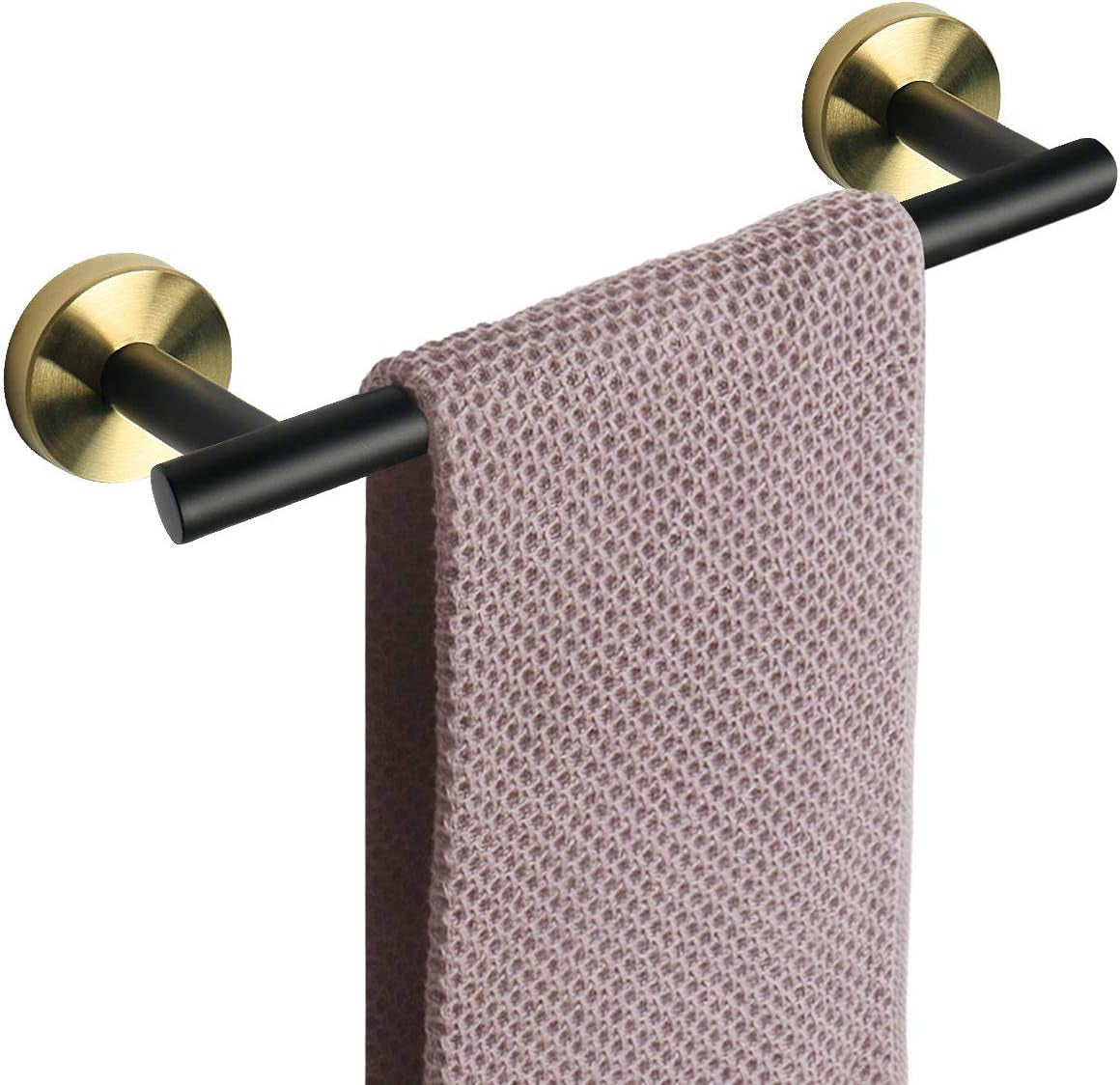 Bath Towel Bar, Thicken Stainless Steel Shower Towel Rack Holder Wall Mounted for Bathroom, 9-Lnch Overall Length-7-Lnch Usable Hanging Space (1 Pack, Chrome Finish)