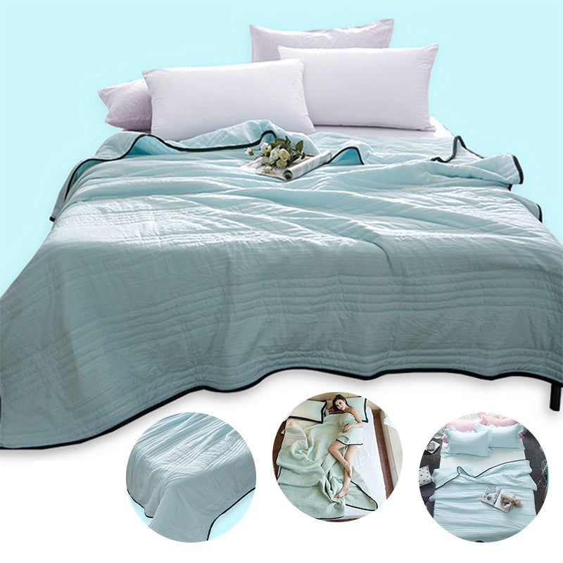 Cooling Blankets Pure Color Summer Quilt Plain Summer Cool Quilt Compressible Air-Conditioning Quilt Quilt Blanket