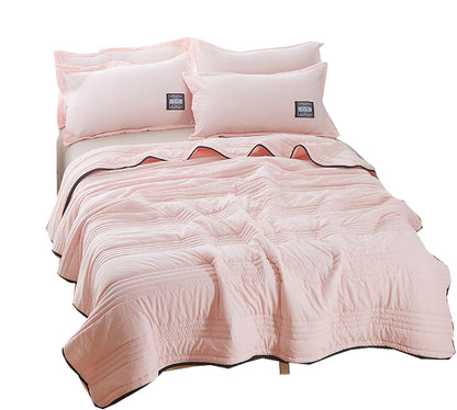 Cooling Blankets Pure Color Summer Quilt Plain Summer Cool Quilt Compressible Air-Conditioning Quilt Quilt Blanket