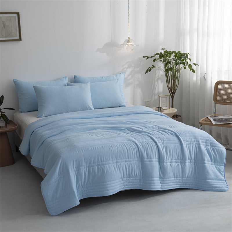 Cooling Blankets Pure Color Summer Quilt Plain Summer Cool Quilt Compressible Air-Conditioning Quilt Quilt Blanket