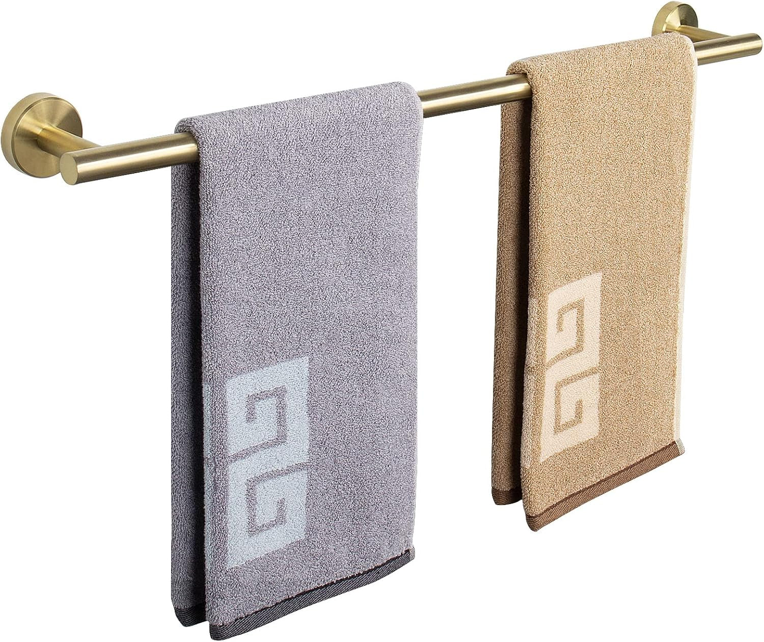Bath Towel Bar, Thicken Stainless Steel Shower Towel Rack Holder Wall Mounted for Bathroom, 9-Lnch Overall Length-7-Lnch Usable Hanging Space (1 Pack, Chrome Finish)