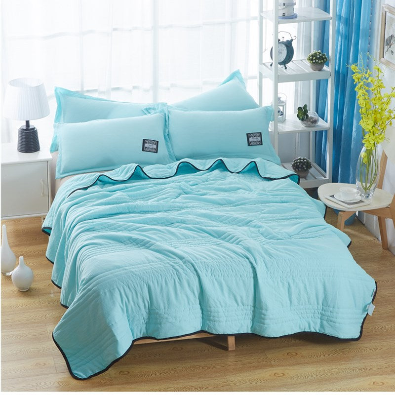 Cooling Blankets Pure Color Summer Quilt Plain Summer Cool Quilt Compressible Air-Conditioning Quilt Quilt Blanket