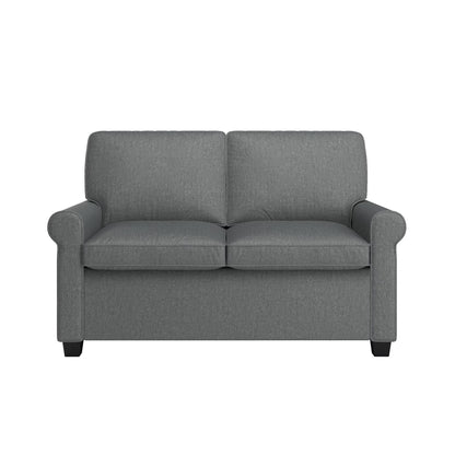 Tatum Twin Sleeper 56.25" Loveseat, Dark Gray