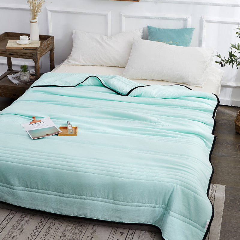 Cooling Blankets Pure Color Summer Quilt Plain Summer Cool Quilt Compressible Air-Conditioning Quilt Quilt Blanket