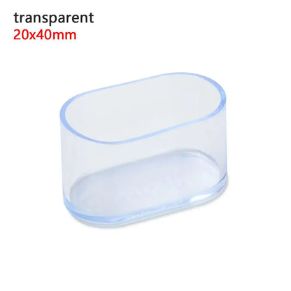 4PCS Silicone Rectangular Feet Cover Furniture Floor Protector Pad anti Slip Chair Leg Caps Wood Sofa Table Child Bed Stopper