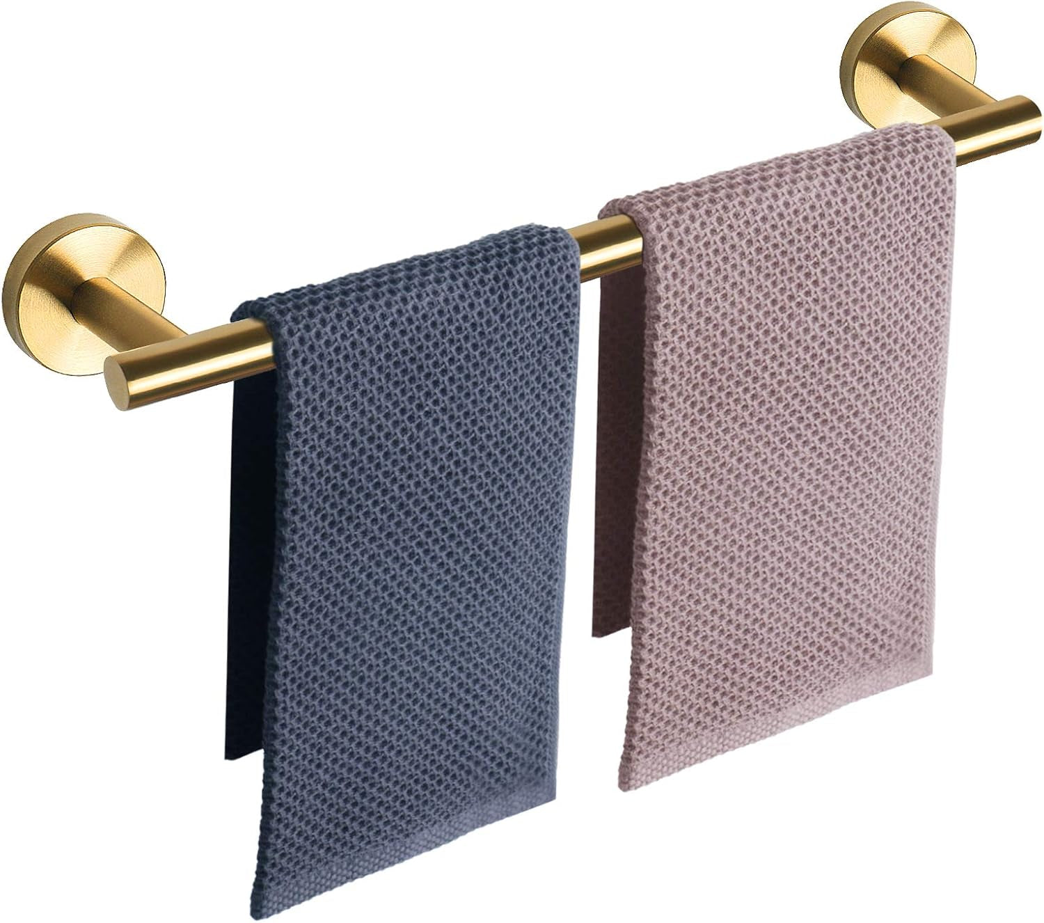 Bath Towel Bar, Thicken Stainless Steel Shower Towel Rack Holder Wall Mounted for Bathroom, 9-Lnch Overall Length-7-Lnch Usable Hanging Space (1 Pack, Chrome Finish)