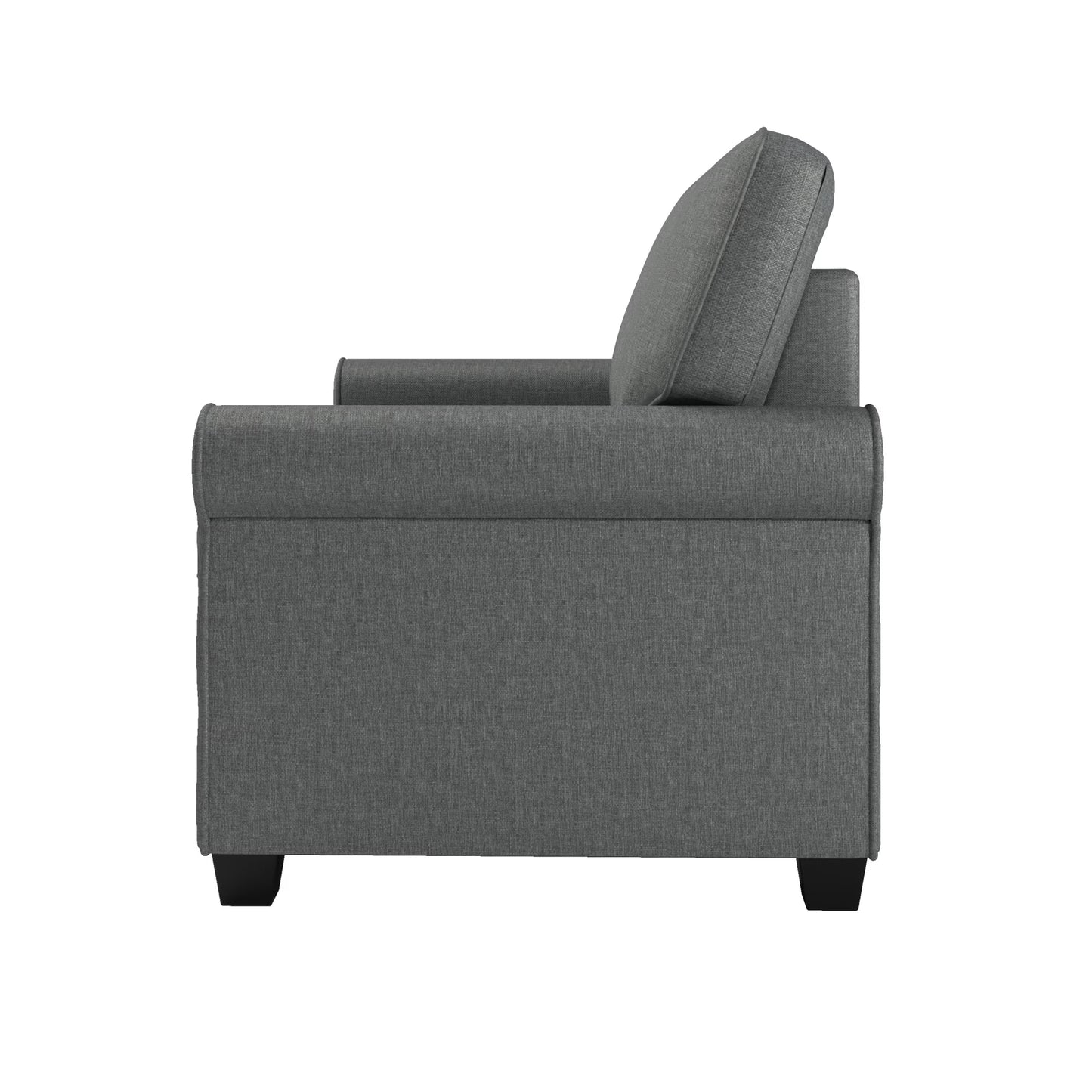 Tatum Twin Sleeper 56.25" Loveseat, Dark Gray