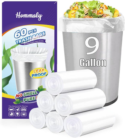 4 Gallon Small Garbage Bags 250 Counts,Trash Bag Bin Liners, 12-15 Liters Bin Bags Wastebasket Bags for Home Office Kitchen Trash Can,Bathroom,Bedroom 5 Color