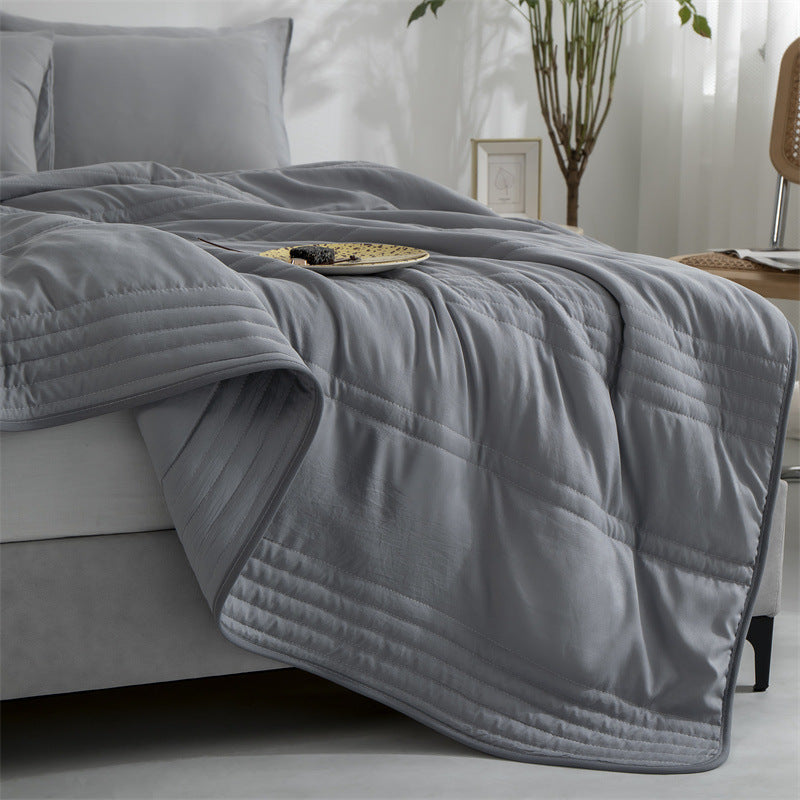 Cooling Blankets Pure Color Summer Quilt Plain Summer Cool Quilt Compressible Air-Conditioning Quilt Quilt Blanket