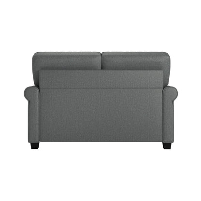 Tatum Twin Sleeper 56.25" Loveseat, Dark Gray
