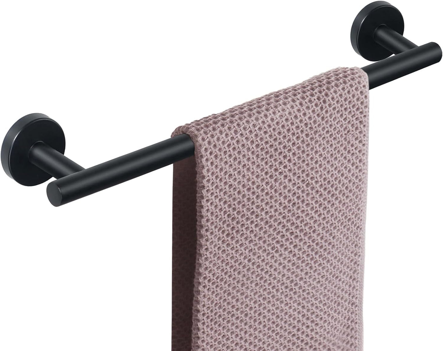 Bath Towel Bar, Thicken Stainless Steel Shower Towel Rack Holder Wall Mounted for Bathroom, 9-Lnch Overall Length-7-Lnch Usable Hanging Space (1 Pack, Chrome Finish)