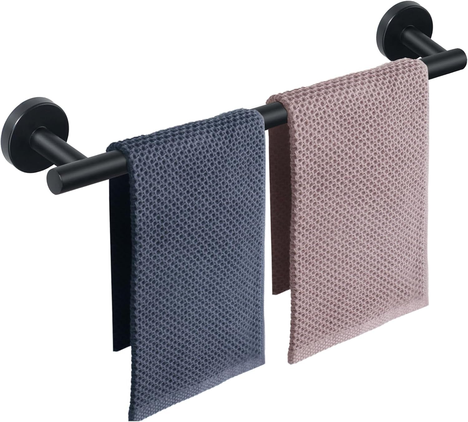 Bath Towel Bar, Thicken Stainless Steel Shower Towel Rack Holder Wall Mounted for Bathroom, 9-Lnch Overall Length-7-Lnch Usable Hanging Space (1 Pack, Chrome Finish)