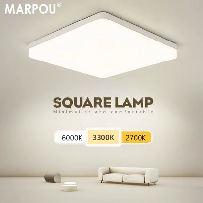 Square Led Ceiling Lamp Bedroom Lighting Neutral White Cold White Warm White 48W 36W 24W 18W Led Ceiling Light Room