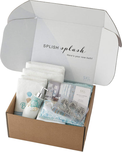 by Saturday Knight Ltd. South Seas Full Bath Splash Box plus Set (9 Pieces), Décor, Assorted
