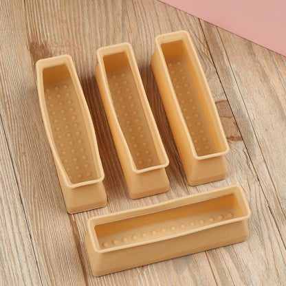 4PCS Silicone Rectangular Feet Cover Furniture Floor Protector Pad anti Slip Chair Leg Caps Wood Sofa Table Child Bed Stopper