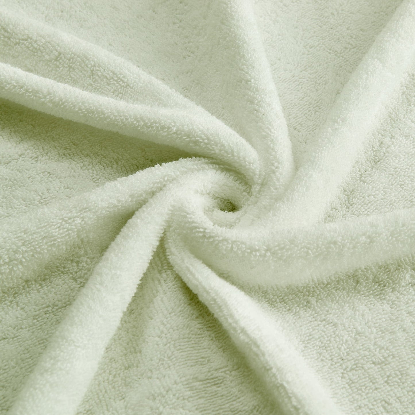Luxurious 100% Cotton Bath Towel Set - 8 Pieces in Elegant Sage Green for Ultimate Absorbency and Style