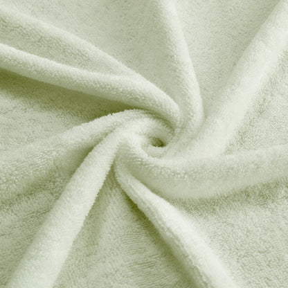 Luxurious 100% Cotton Bath Towel Set - 8 Pieces in Elegant Sage Green for Ultimate Absorbency and Style