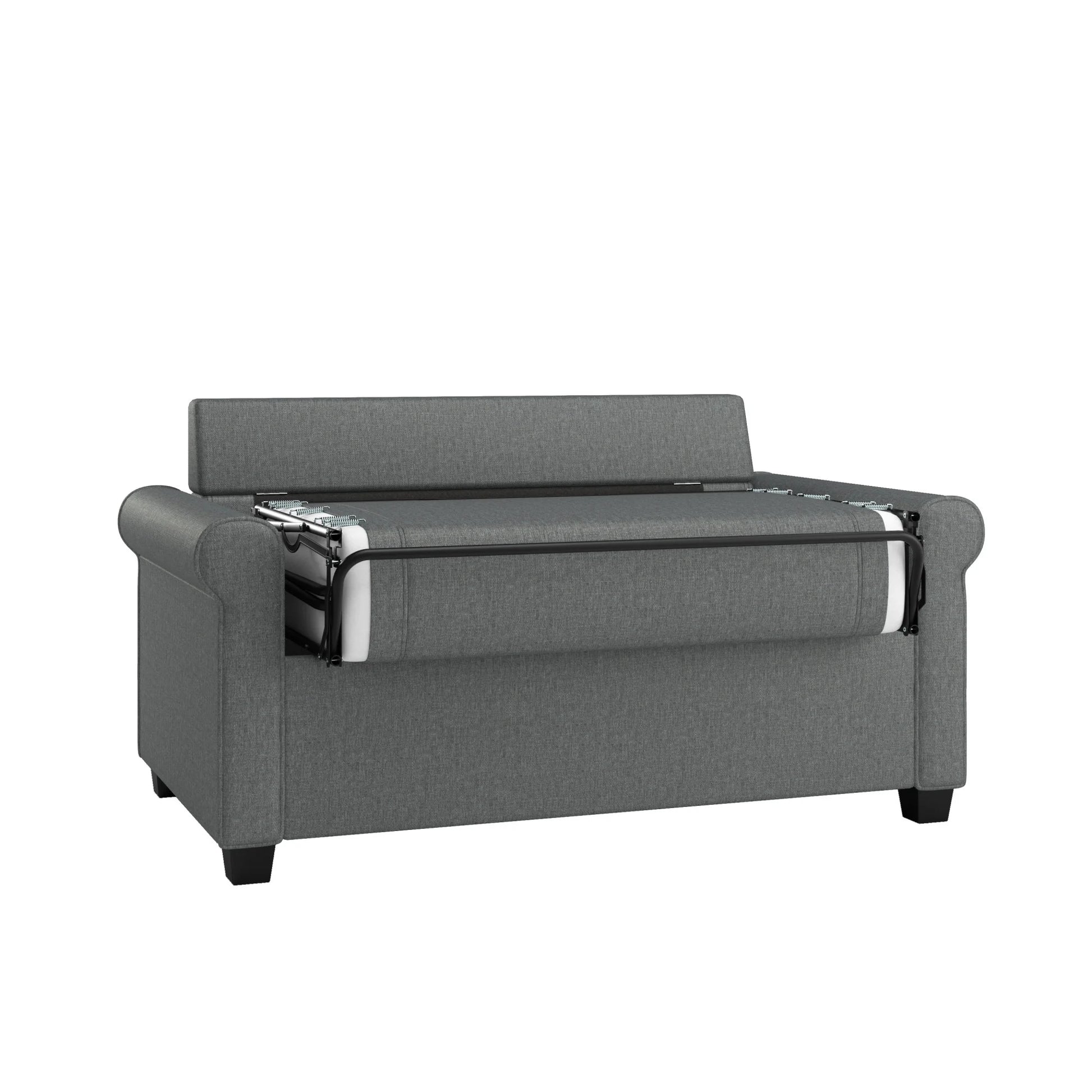 Tatum Twin Sleeper 56.25" Loveseat, Dark Gray
