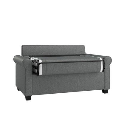 Tatum Twin Sleeper 56.25" Loveseat, Dark Gray