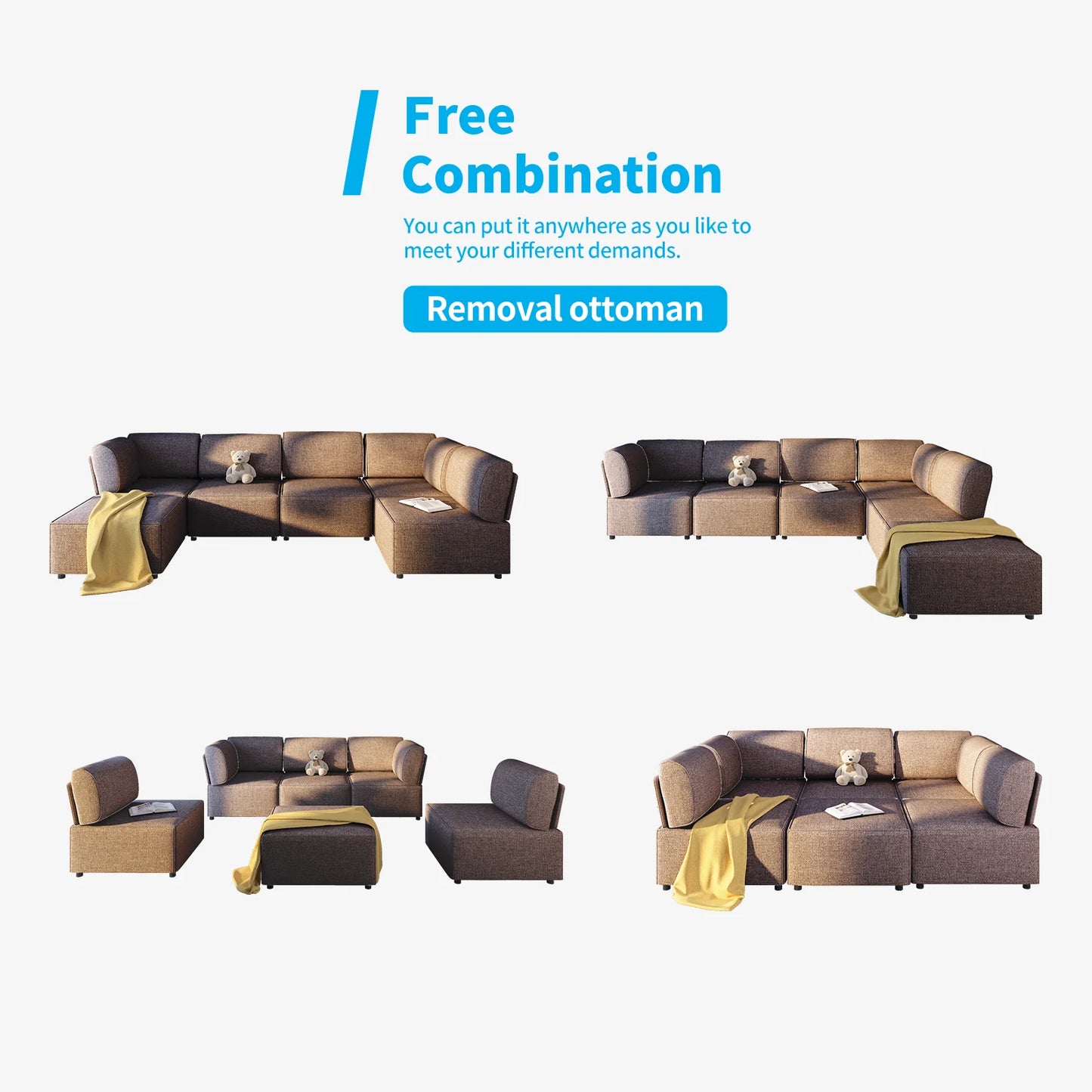 Brown Sectional Couch