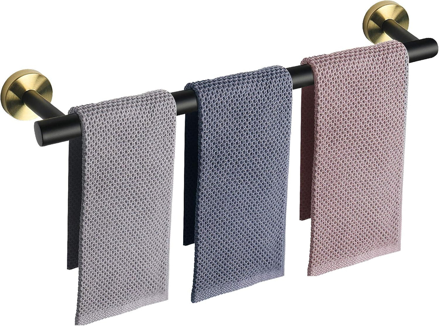 Bath Towel Bar, Thicken Stainless Steel Shower Towel Rack Holder Wall Mounted for Bathroom, 9-Lnch Overall Length-7-Lnch Usable Hanging Space (1 Pack, Chrome Finish)