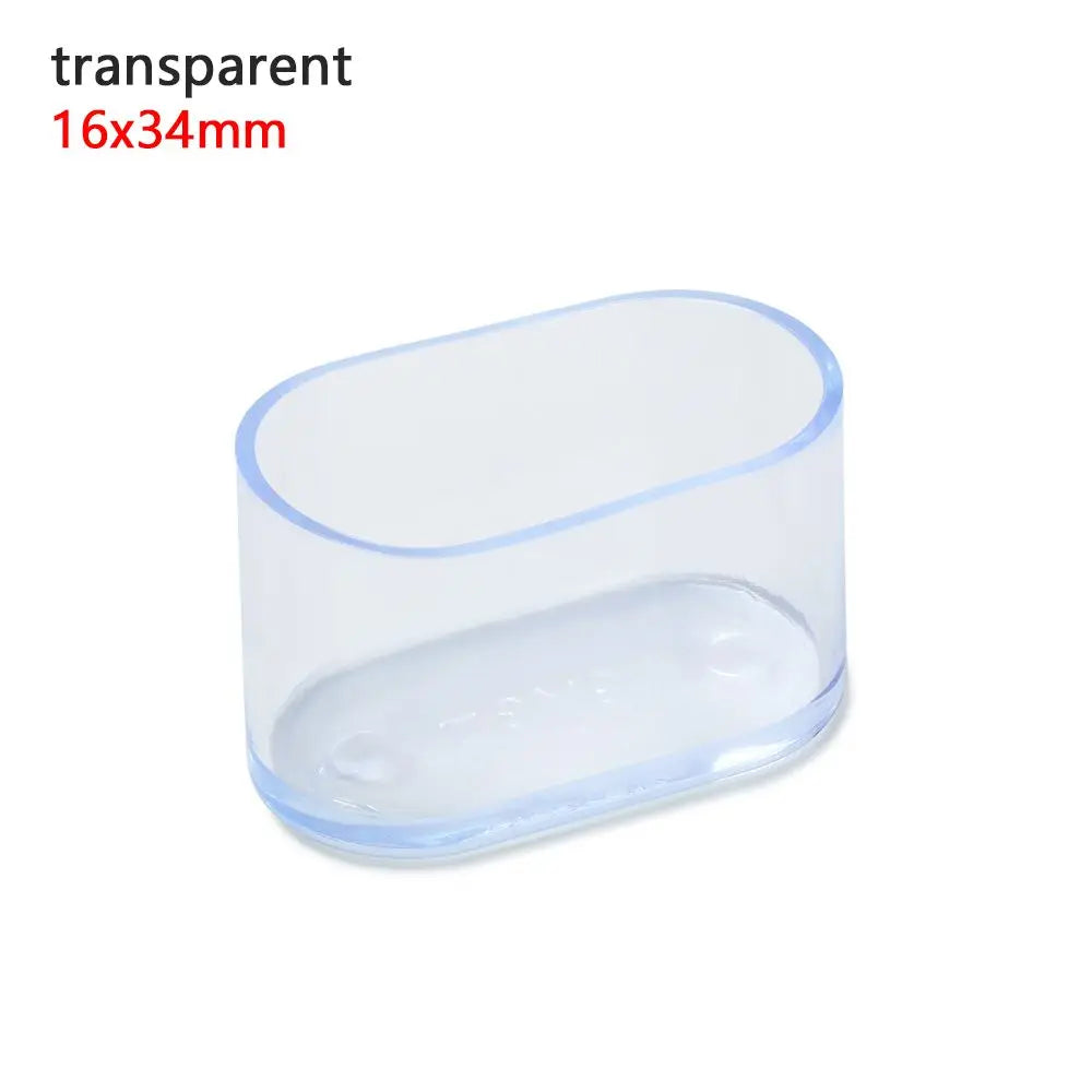 4PCS Silicone Rectangular Feet Cover Furniture Floor Protector Pad anti Slip Chair Leg Caps Wood Sofa Table Child Bed Stopper