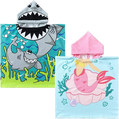 Dinosaur Bath Towel for Toddler Boys, Pool Hooded Towel for Kids, Hooded Bath Beach Towel Poncho for Bath/Pool/Beach Swim Cover