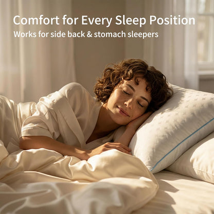 Pillows Queen Size Set of 2 – Queen Bed Pillows for Sleeping, down Alternative Pillows, Supportive Comfort, Hotel Style, Machine Washable, for Side Back Stomach Sleepers