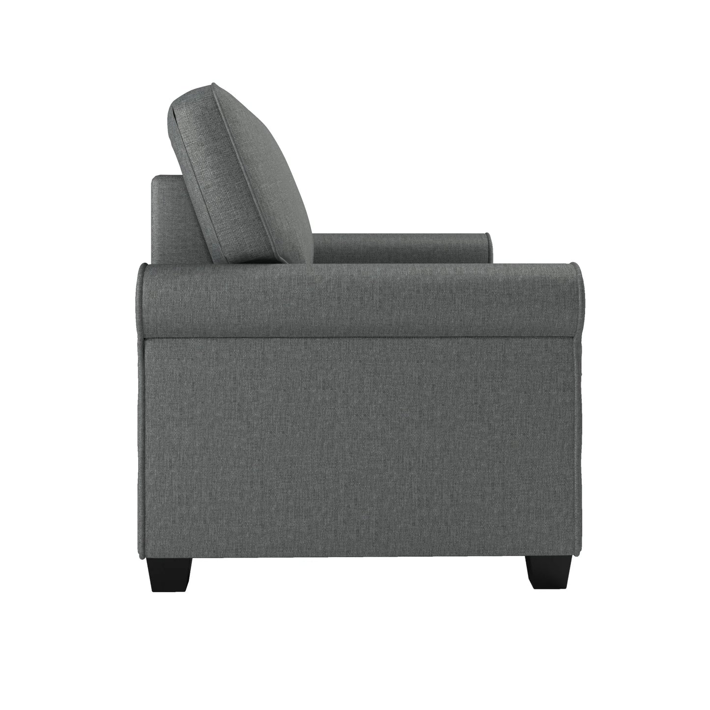 Tatum Twin Sleeper 56.25" Loveseat, Dark Gray