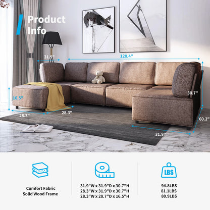 Brown Sectional Couch